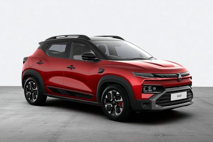 Renault Kiger Color Mystery Black   Radiant Red (dual Tone)